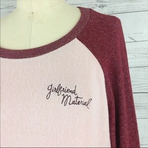 Nordstrom Make + Model Girlfriend Material lounge sweatshirt pullover